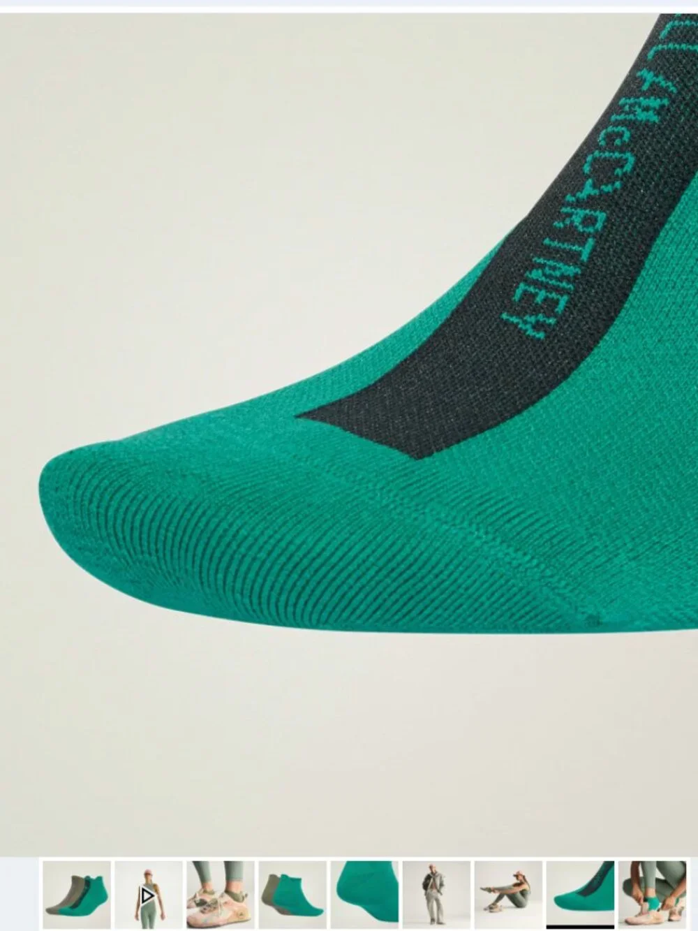 Adidas by Stella McCartney Low Socks 2 Pack Pair JY1727 Women's Size M Medium